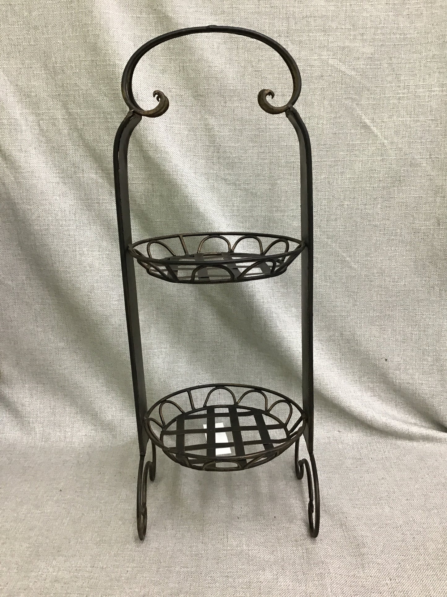 Metal 2 Tier Fruit Stand