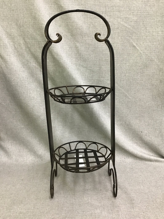 Metal 2 Tier Fruit Stand