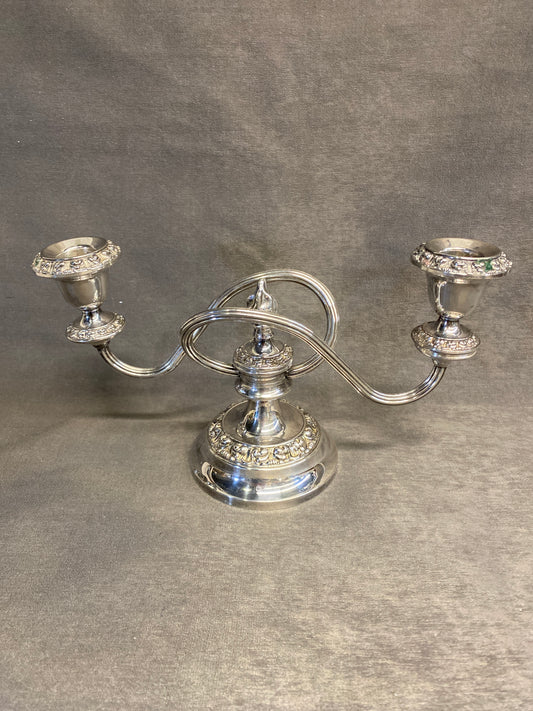 Silverplate Double Candelabra