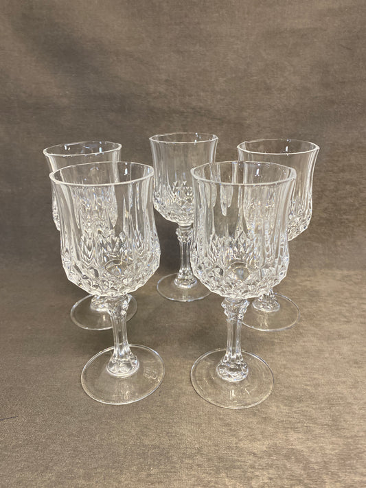 Set 5 Cristal D'Arques Wine Glasses