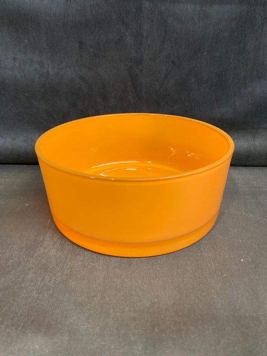 Polish Glass Bowl - Orange