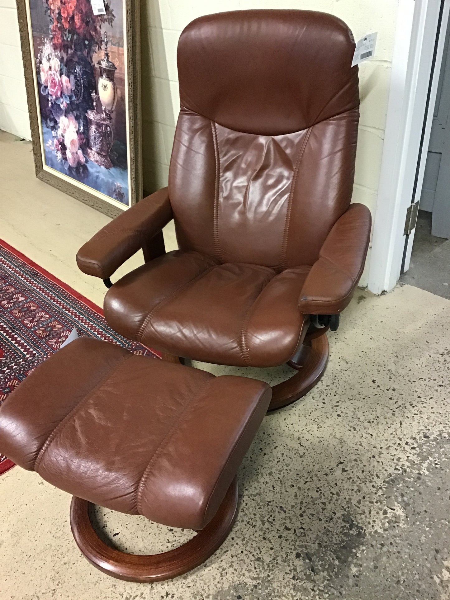 Stressless Chair & Ottoman