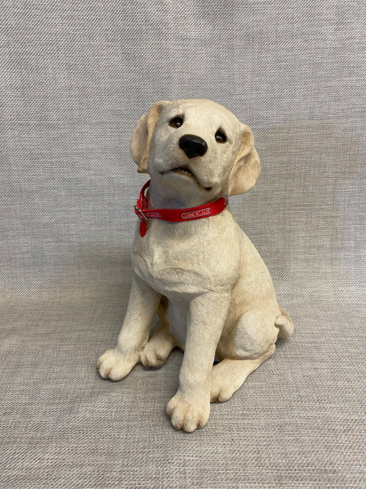 Sandicast Life Size Statue - Lab Puppy Sitting