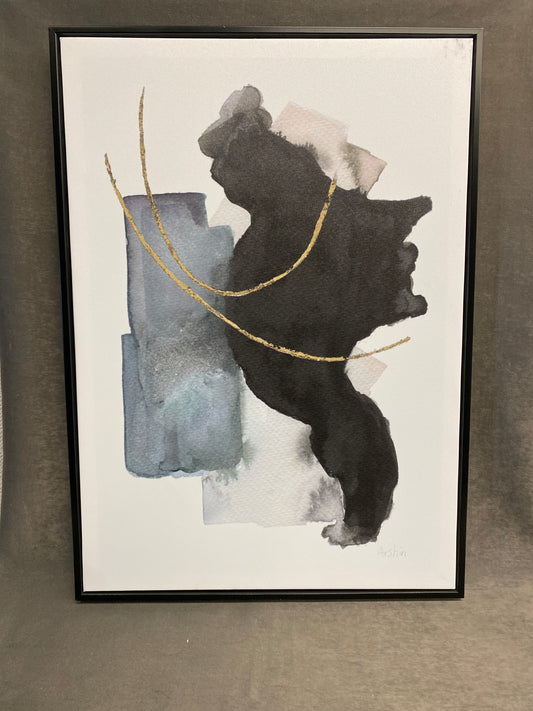 Framed Print - Black & Gold 1
