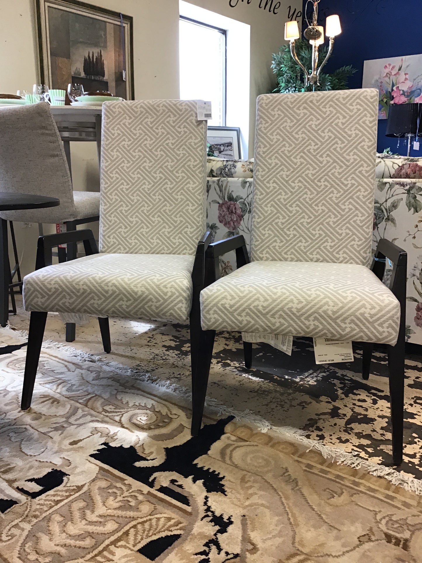 New! PAIR Canadel Arm Dining Chairs