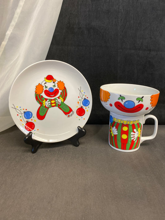 3PC Children's Dish Set - Clown