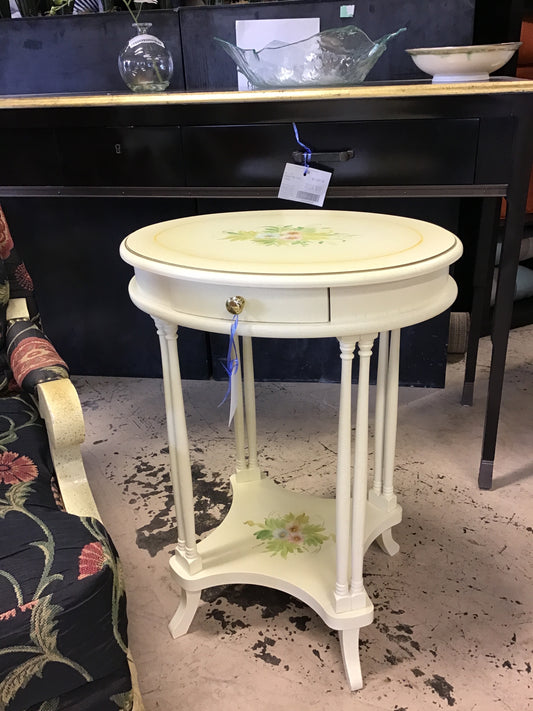 French Provincial Oval Side Table