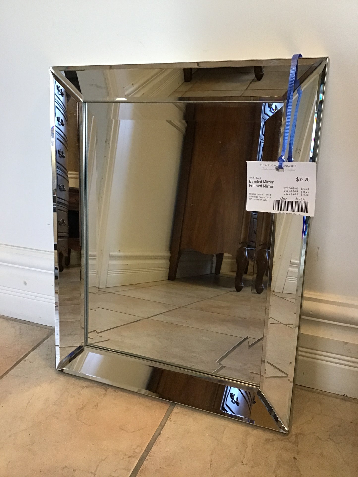 Beveled Mirror Framed Mirror