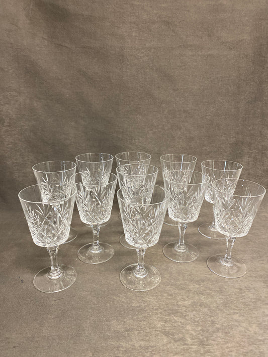 Set 11 Cristal D'Arques Wine Glasses