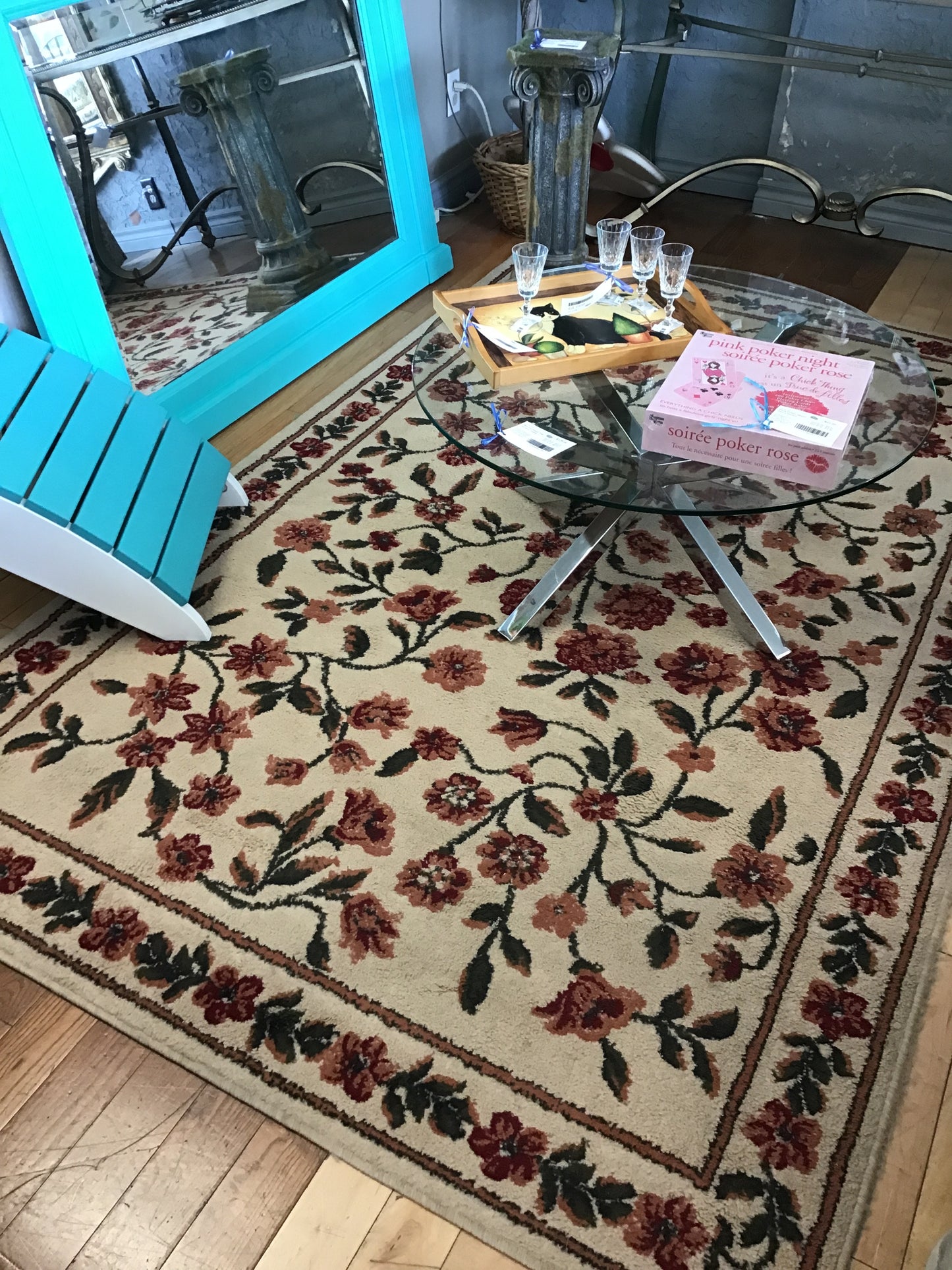 Floral Print Rug