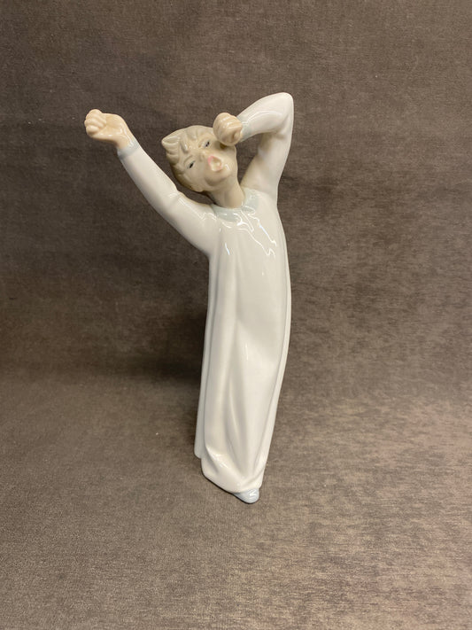 Lladro Figurine - Boy Yawning