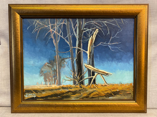 Framed Painting - Edge Of The Field