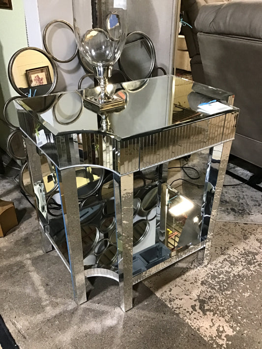 Cinema Mirrored Side Table