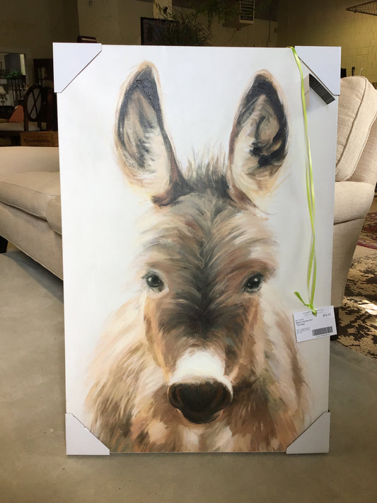 New! Canvas Art "Donkey"