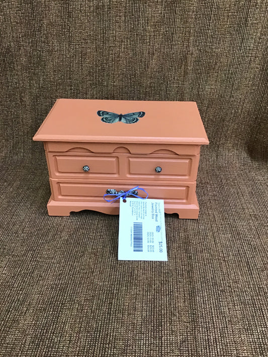 Painted Wood Jewelry Box