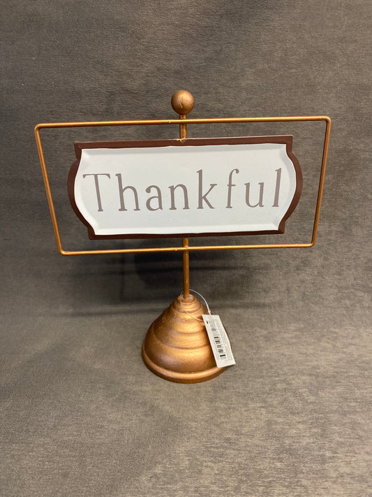 NEW! "Thankful" Decor Table Sign