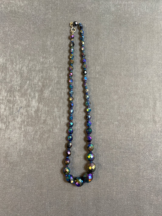 Bead Necklace - Peacock Aurora