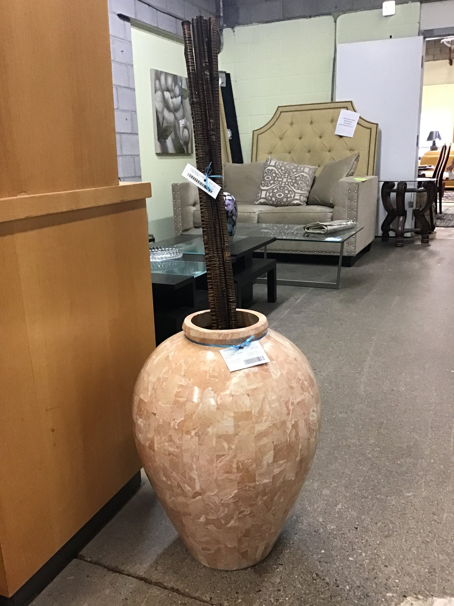 Floor Vase - Stone Mosaic