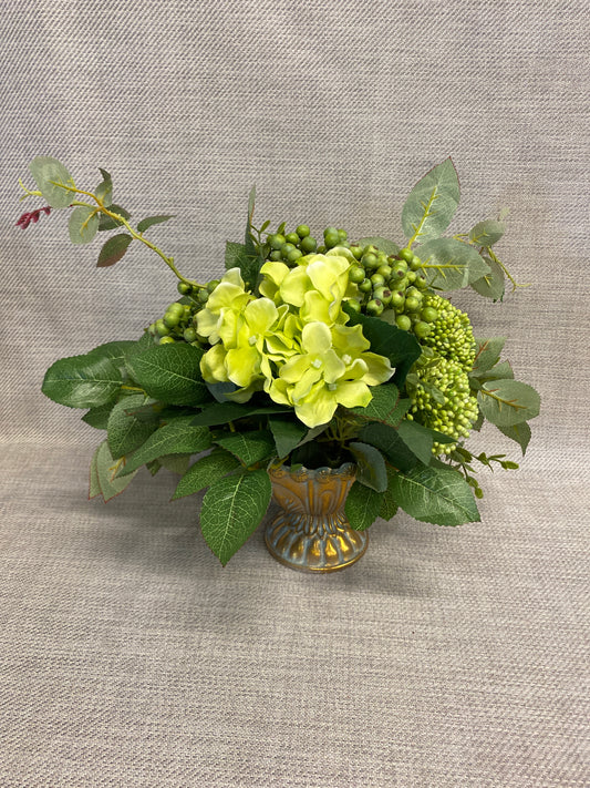 Faux Flower Arrangement - Hydrangea