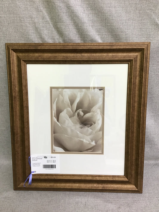 Framed Floral Picture