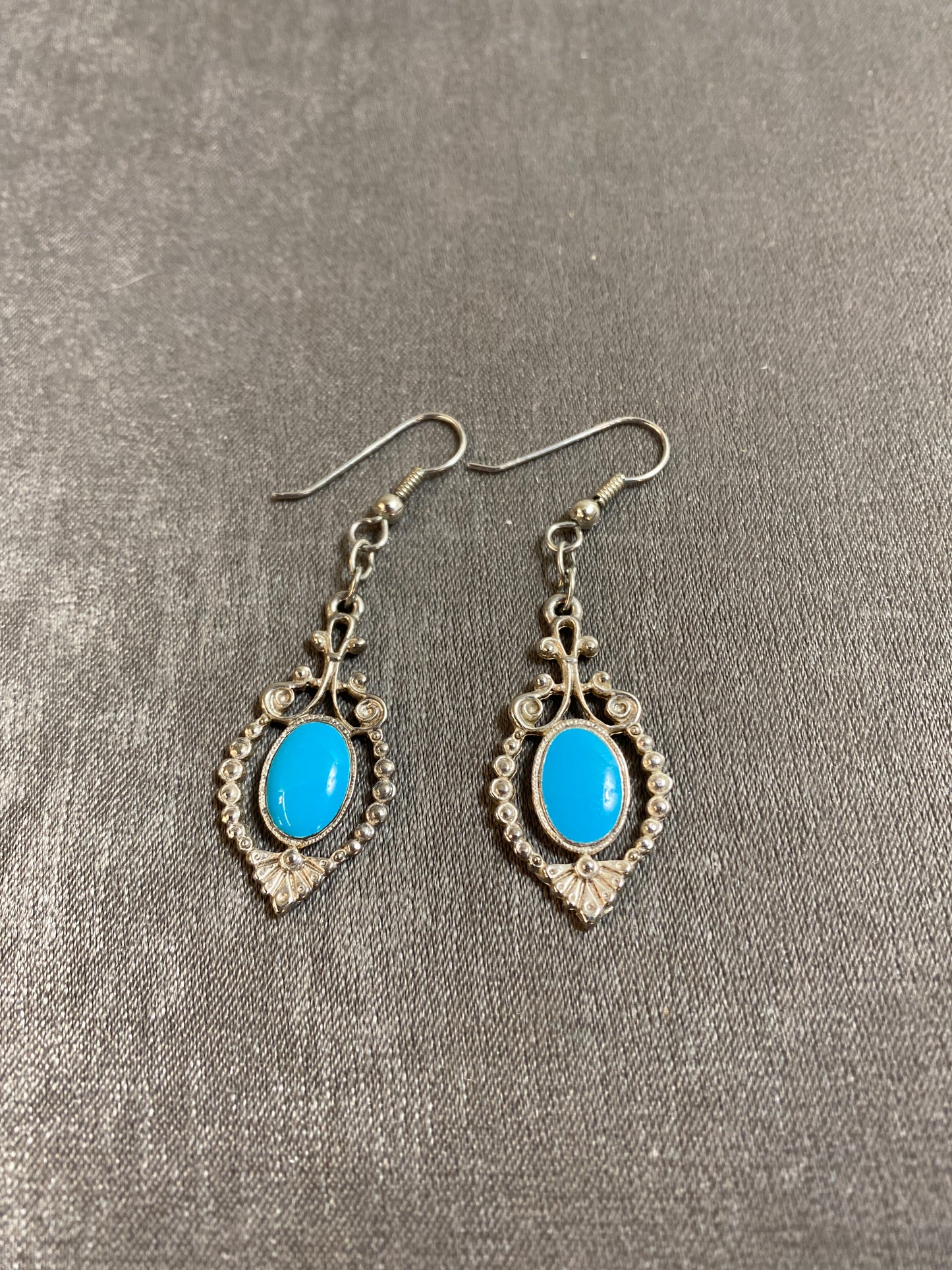 Pierced Earrings - Turquoise Drops