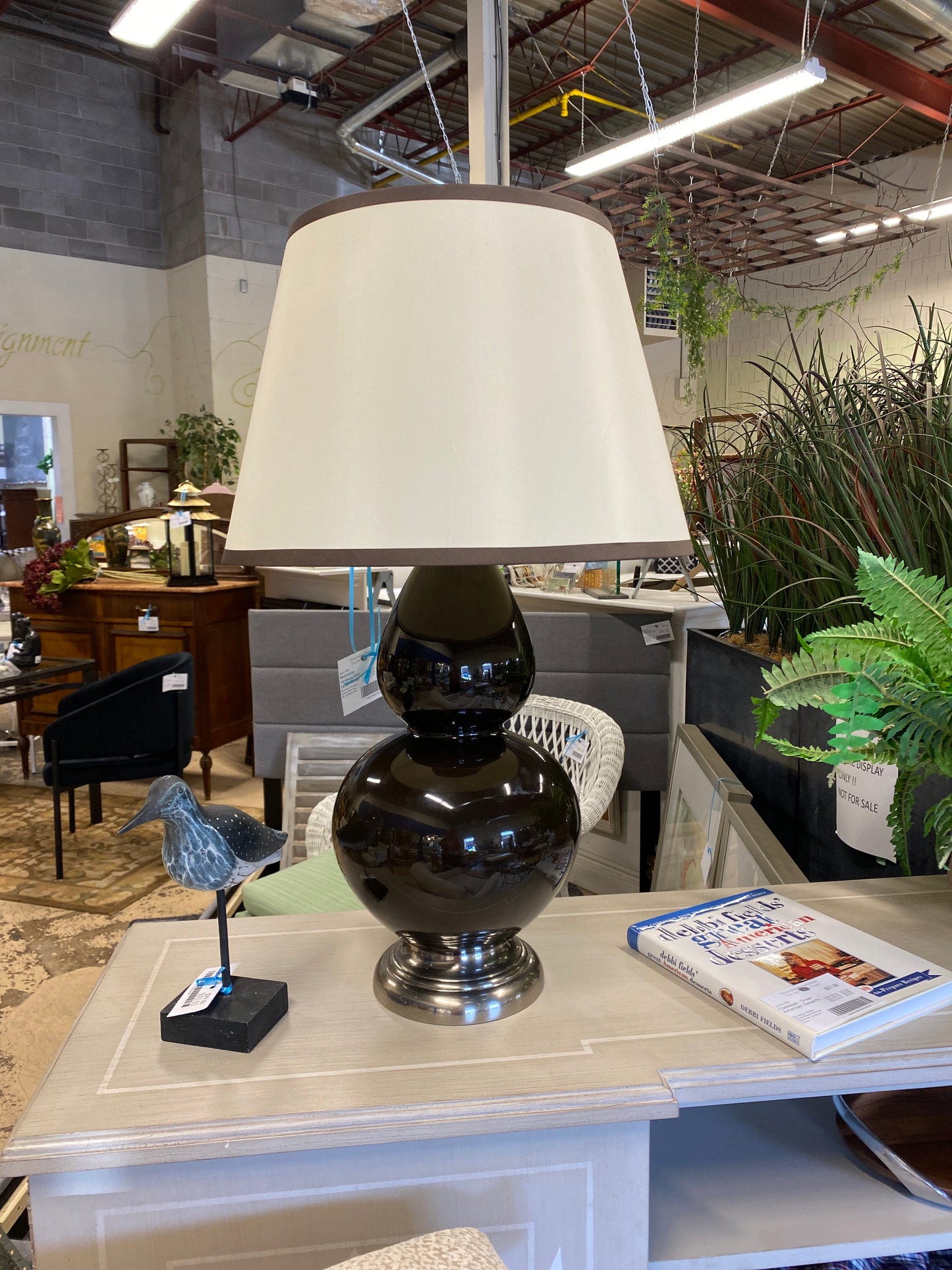 Restoration Hardware Table Lamp - Brown