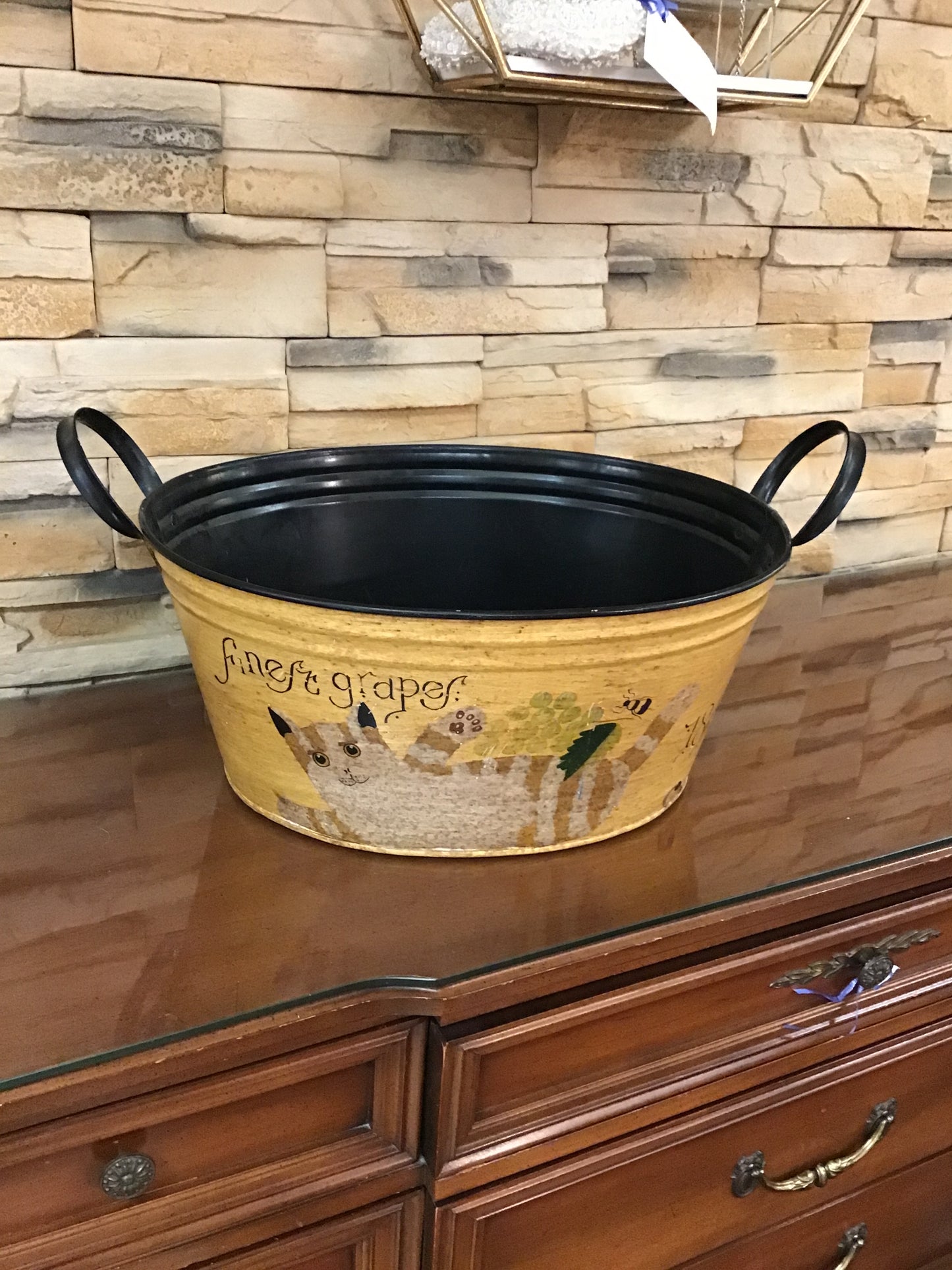 Metal Tub with Handles