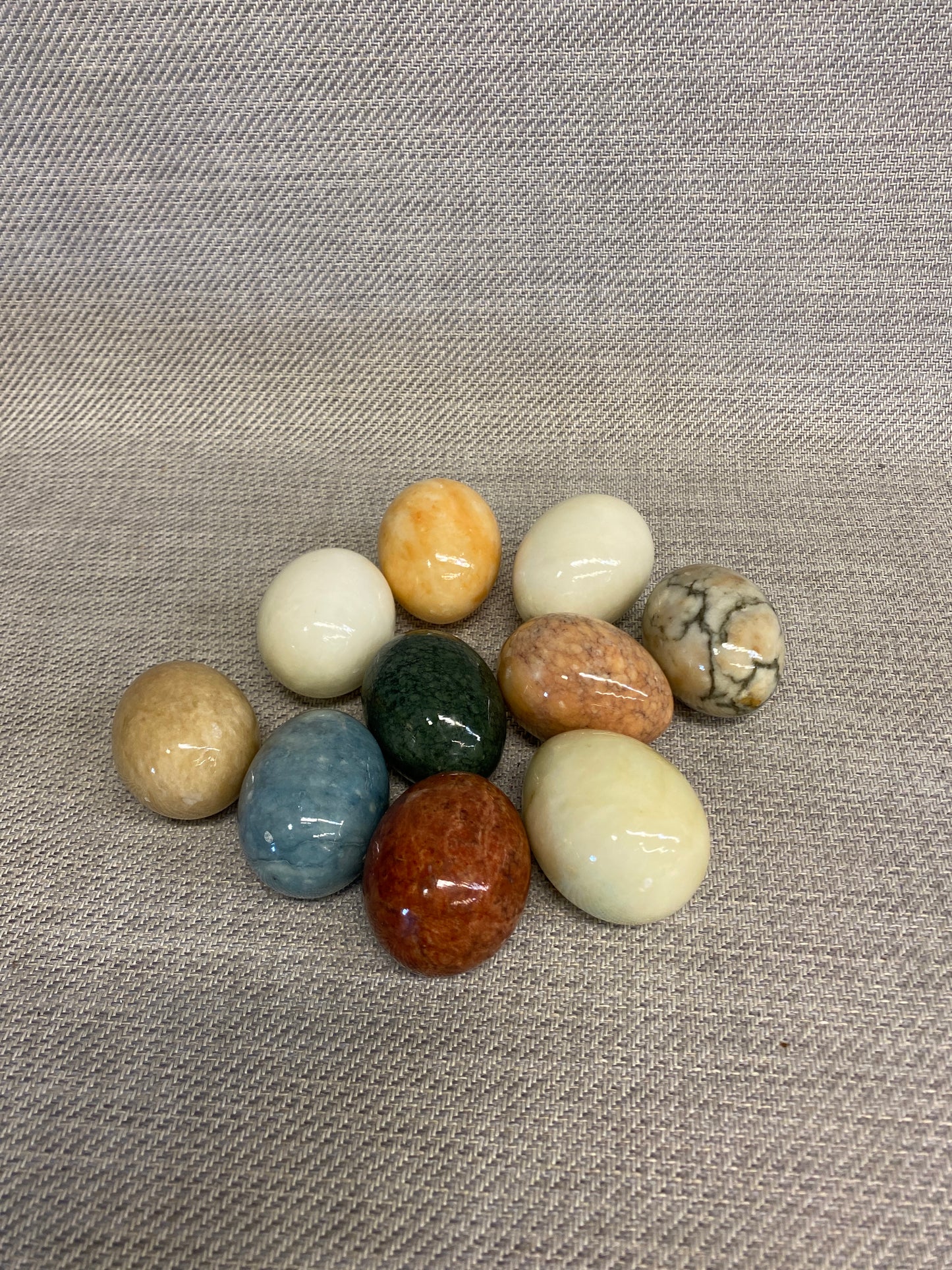 Set 10 Stone Eggs - Multicolour