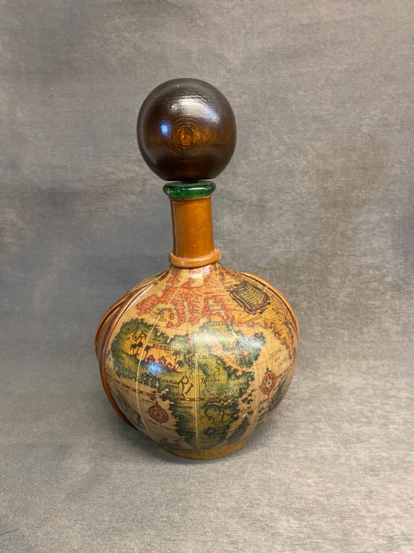 Italian Leather Wrapped Decanter
