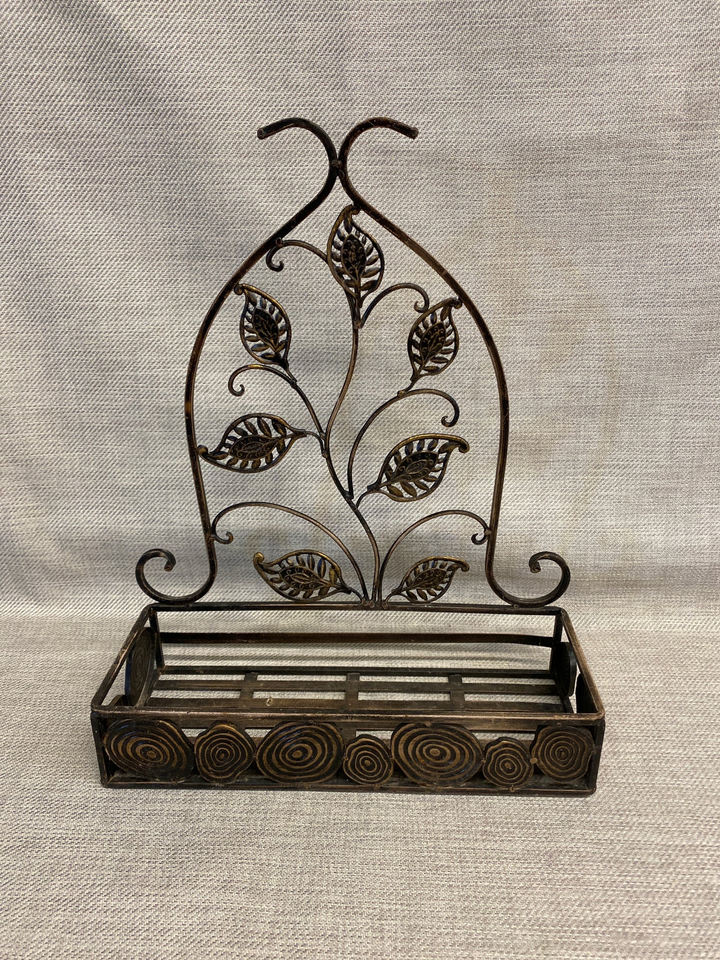 Metal Wall  Planter - Brown
