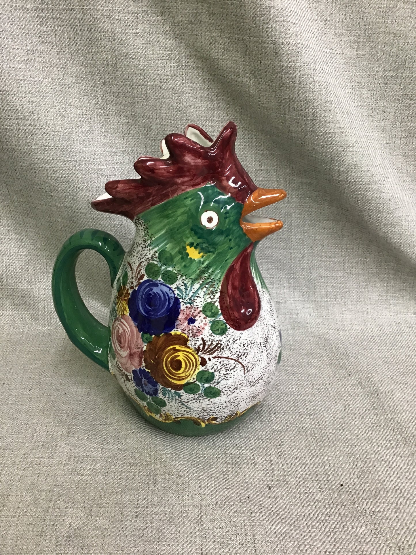 Ceramic Rooster Pitcher