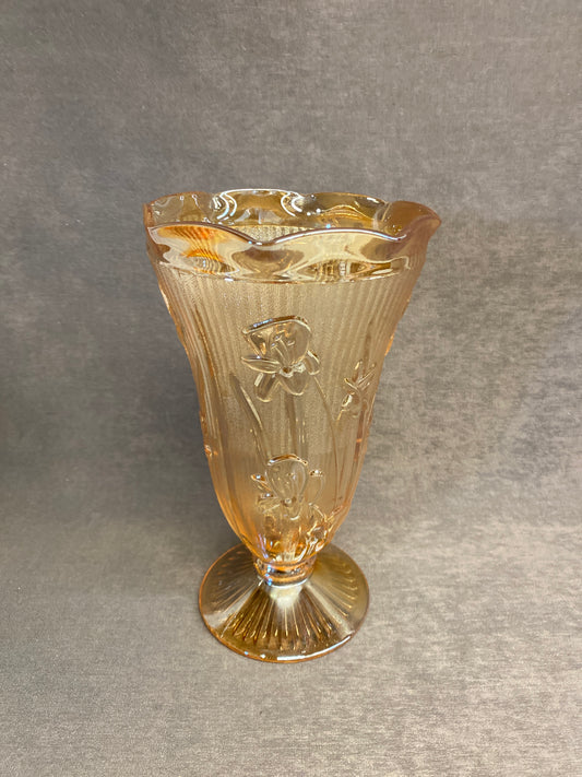 Vintage Jeanette Glass Vase - Iris