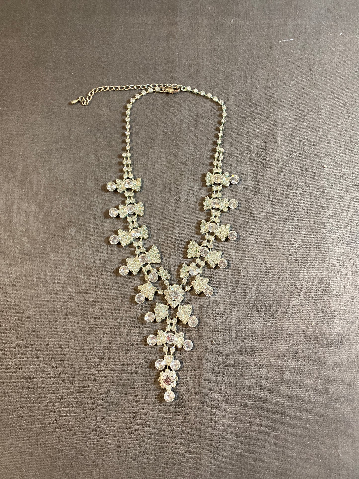 Rhinestone Necklace - Crystals