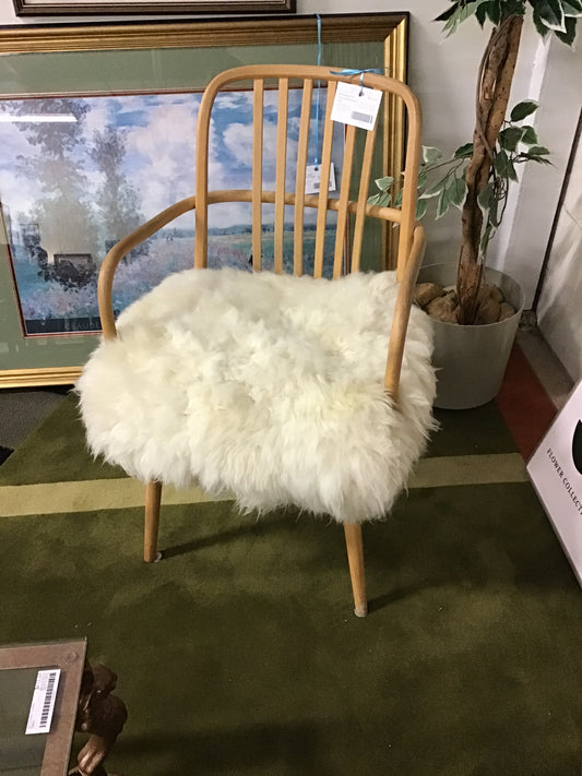 Bentwood Arm Chair w/Sheepskin Seat