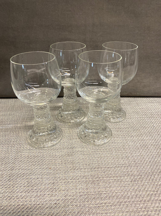 SET 4 Bacchus Crystal Port Wine Glasses