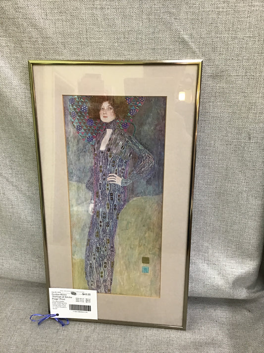 Gustav Klimt 'Portrait of Emilie Floge' Print