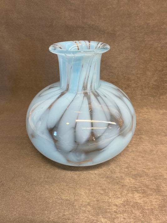 Art Glass Vase - Blue
