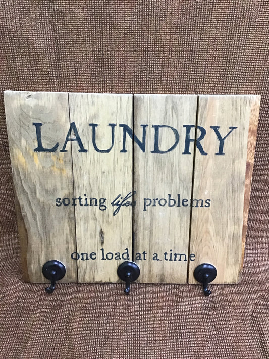 Wooden laundry Wall Hanging