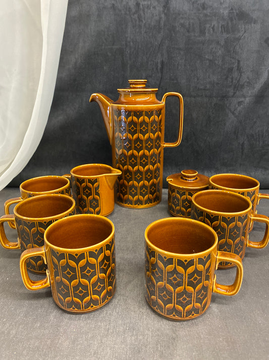 9PC Vintage Hornsea Coffee Set