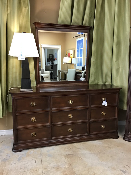 Shermag Dresser & Beveled Mirror