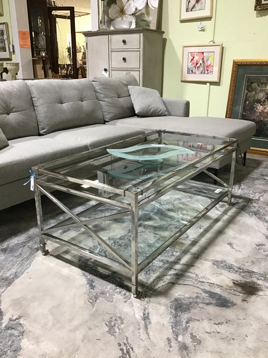 Chrome/Glass Coffee Table