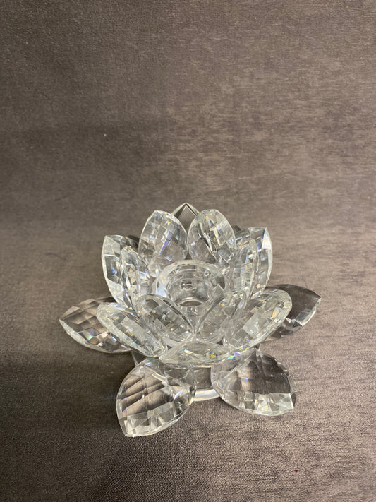 Crystal Candleholder - Lotus