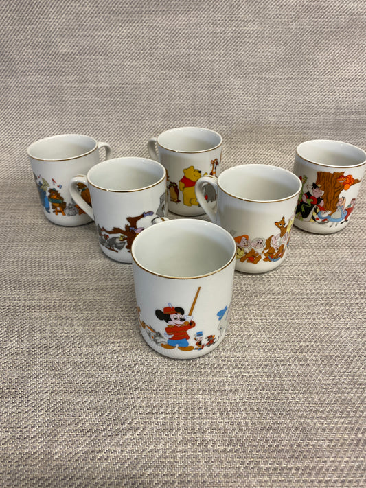 Set 6 Disney Character Parade Mugs