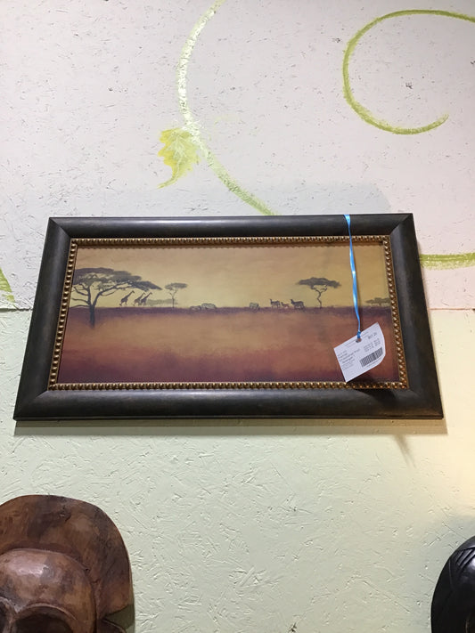 Framed Embellished Print - Serengeti 1