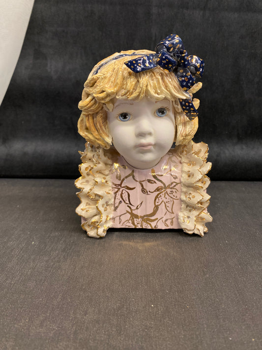 Studio Pottery Bust - Girl