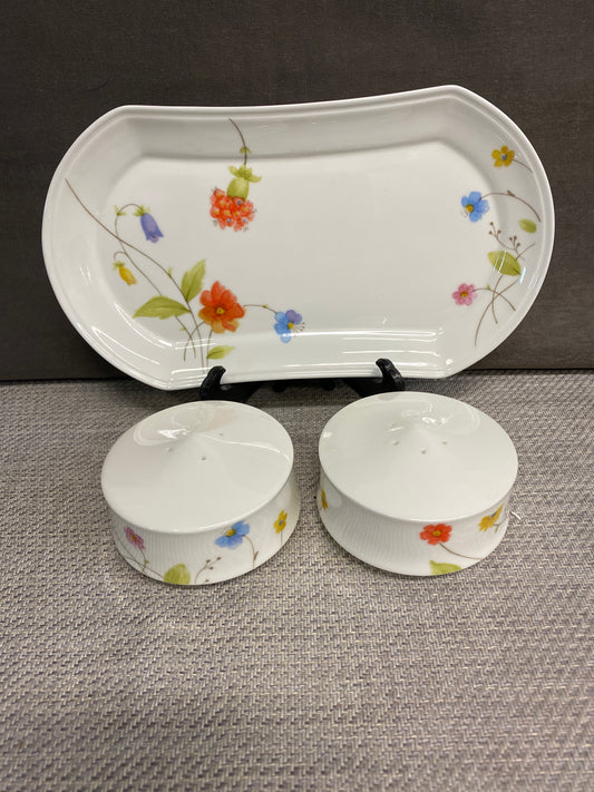 Mikasa "Just Flowers" 3PC Service Set