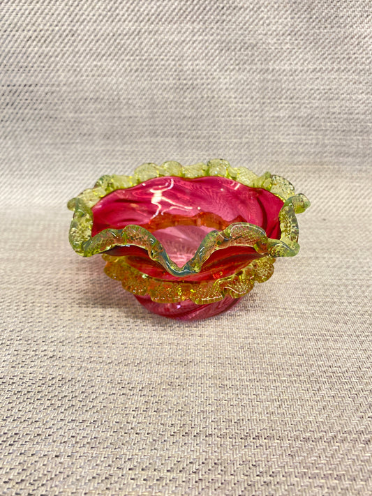 Antique Victorian Glass Bowl