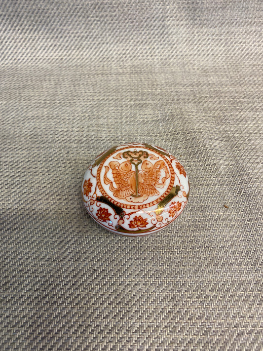 Chinoiserie Trinket Box - Orange