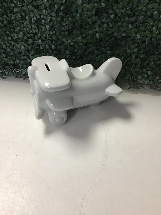 Cute Ceramic Airplane Piggy Bank