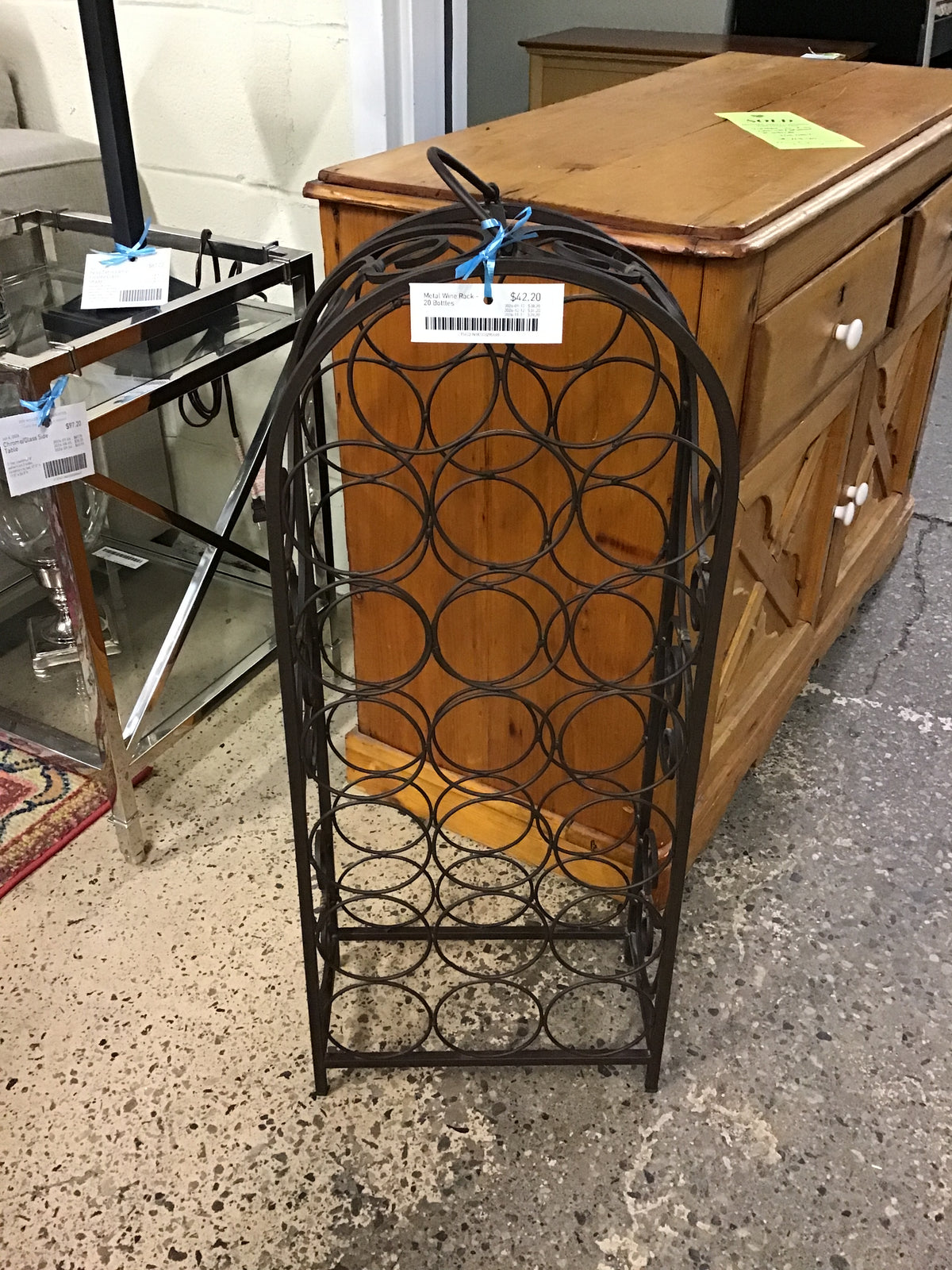 Metal Wine Rack - 20 Bottles